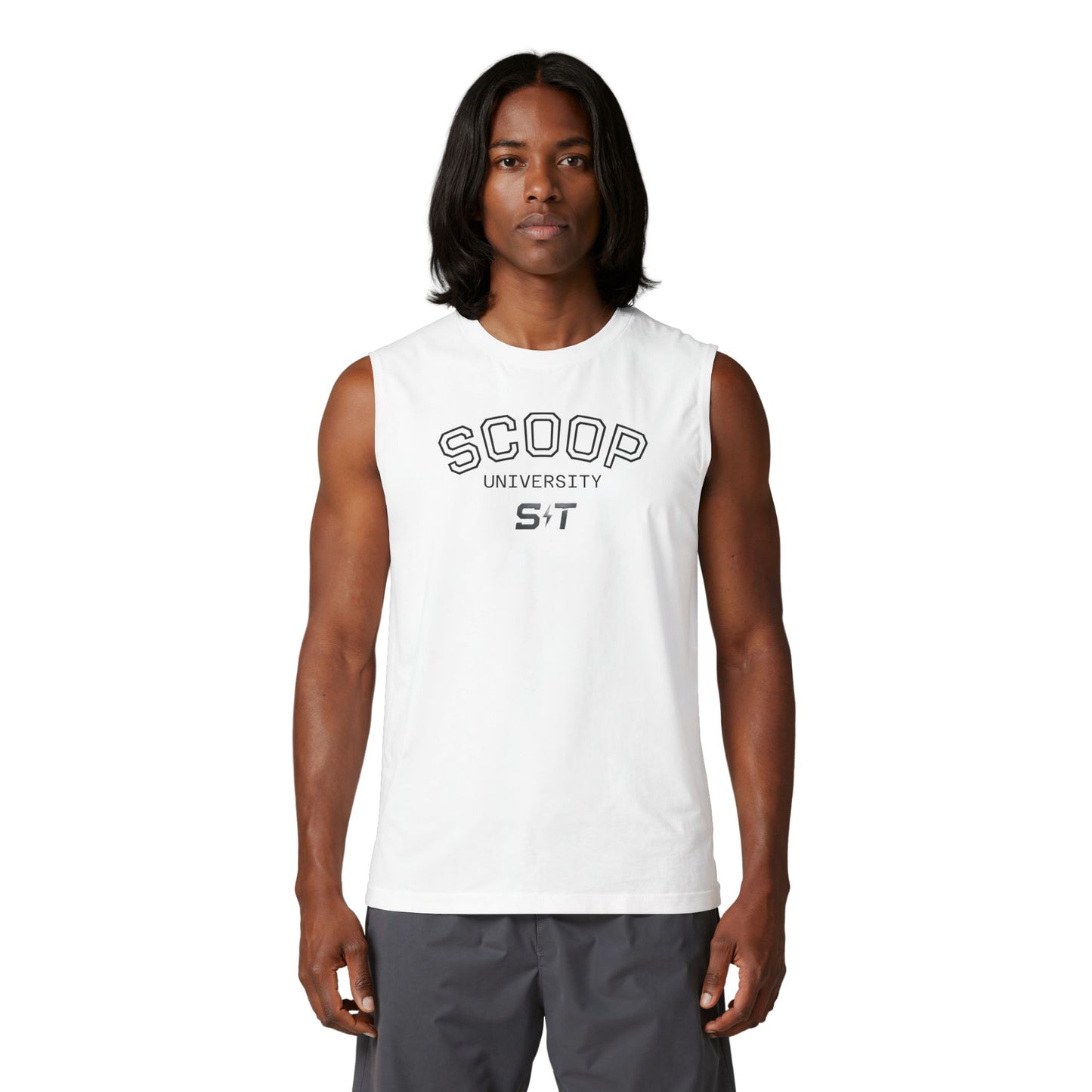 SCOOP University Muscle Tank — Retro Collegiate Athletic Tank Top