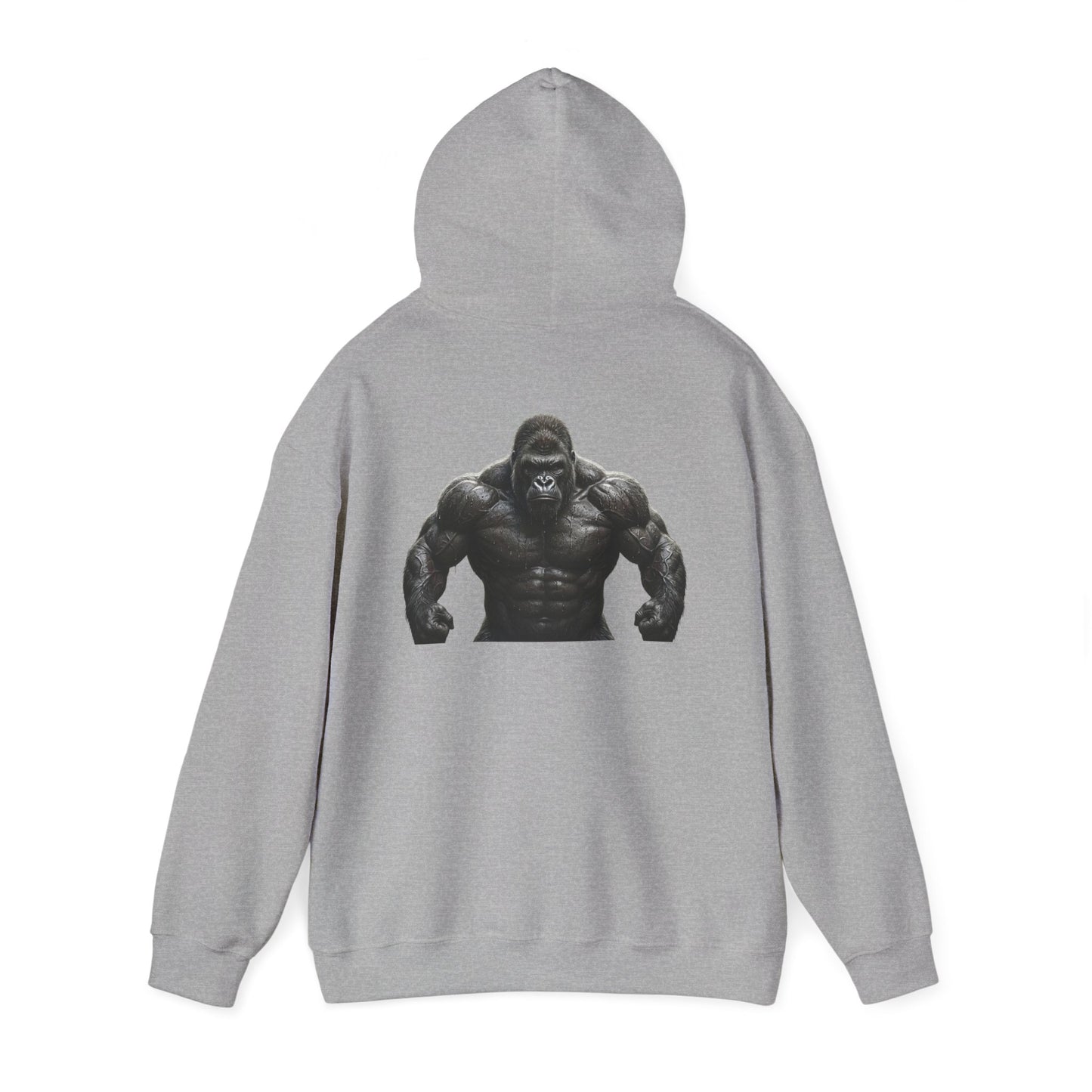 Gym Gorilla Hoodie — "Scoop It. Lift It. Love It." Motivational Fitness Sweatshirt