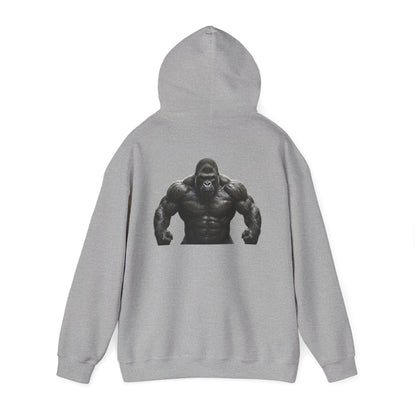 Gym Gorilla Hoodie — "Scoop It. Lift It. Love It." Motivational Fitness Sweatshirt