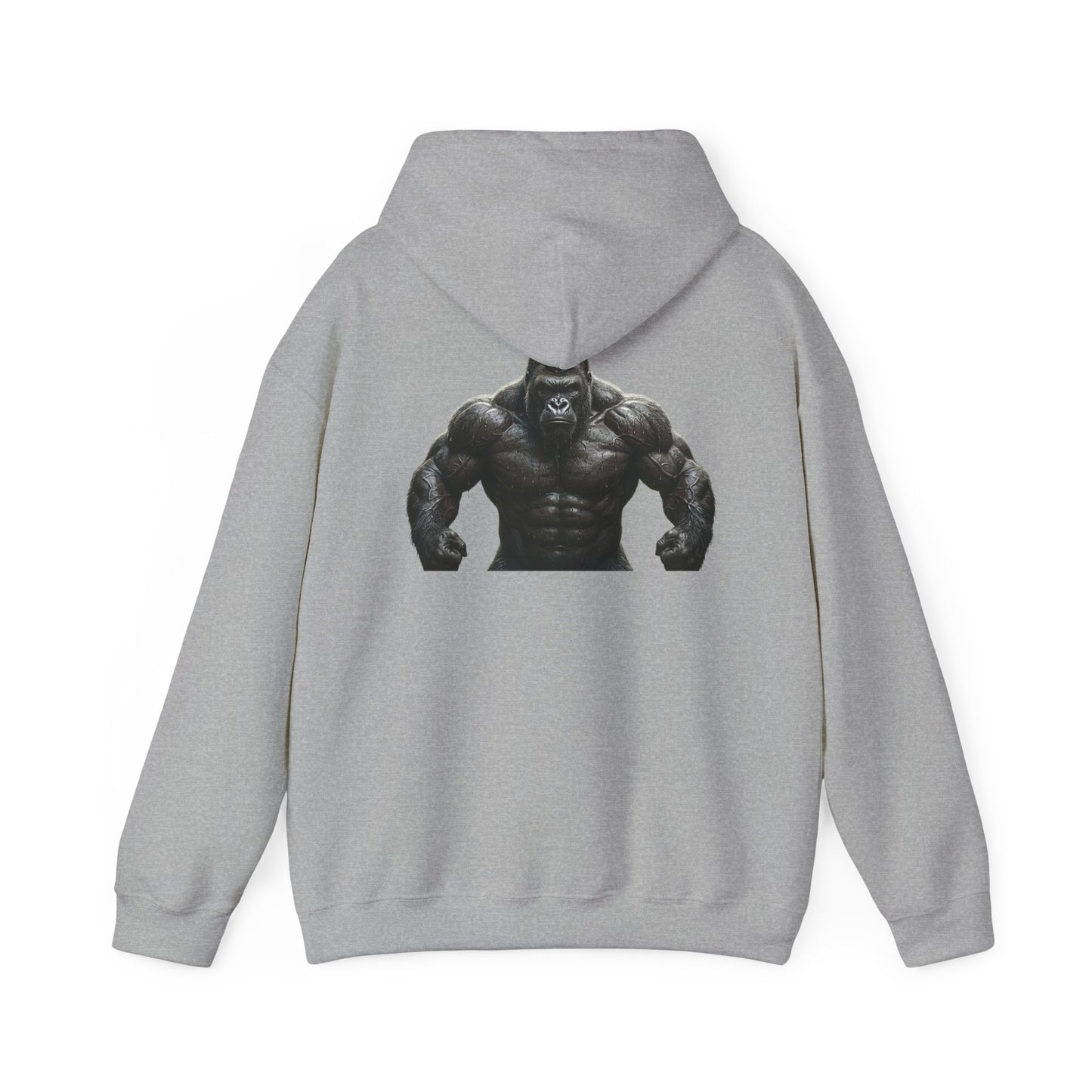 Gym Gorilla Hoodie — "Scoop It. Lift It. Love It." Motivational Fitness Sweatshirt