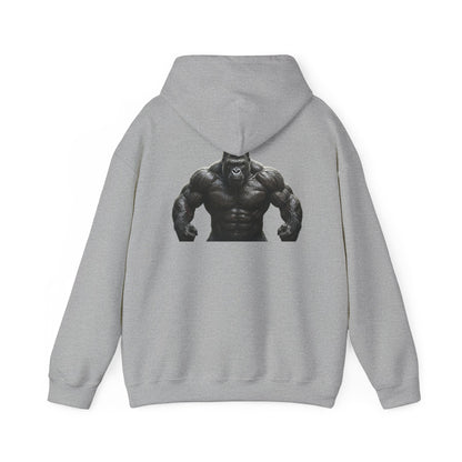 Gym Gorilla Hoodie — "Scoop It. Lift It. Love It." Motivational Fitness Sweatshirt