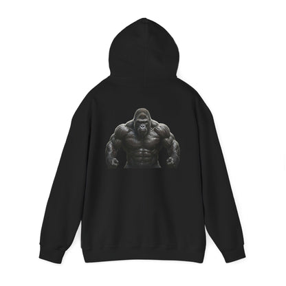 Gym Gorilla Hoodie — "Scoop It. Lift It. Love It." Motivational Fitness Sweatshirt