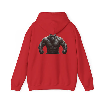 Gym Gorilla Hoodie — "Scoop It. Lift It. Love It." Motivational Fitness Sweatshirt