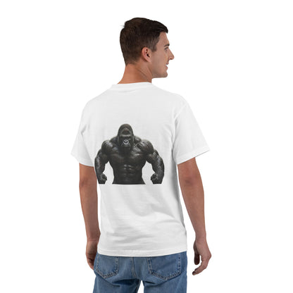 Gorilla Strength Graphic T-Shirt — “S.T. KEEP PUSHIN” Chest Logo