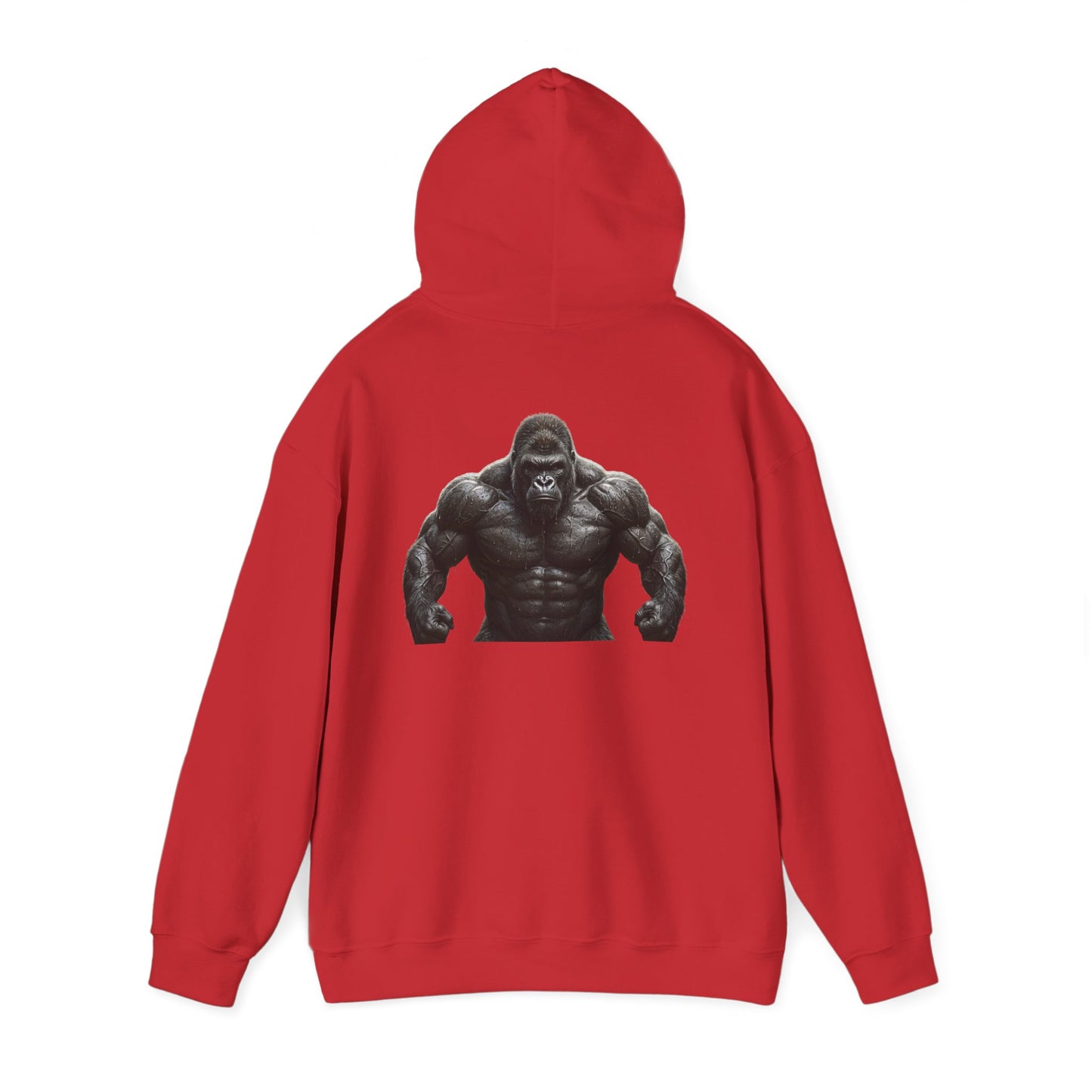 Gym Gorilla Hoodie — "Scoop It. Lift It. Love It." Motivational Fitness Sweatshirt