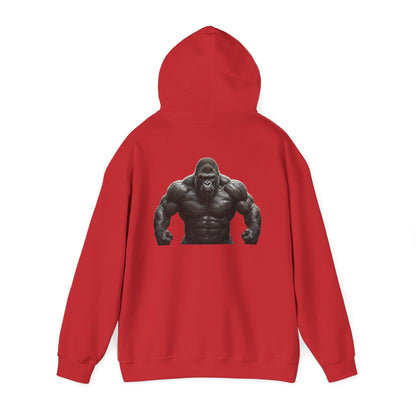 Gym Gorilla Hoodie — "Scoop It. Lift It. Love It." Motivational Fitness Sweatshirt