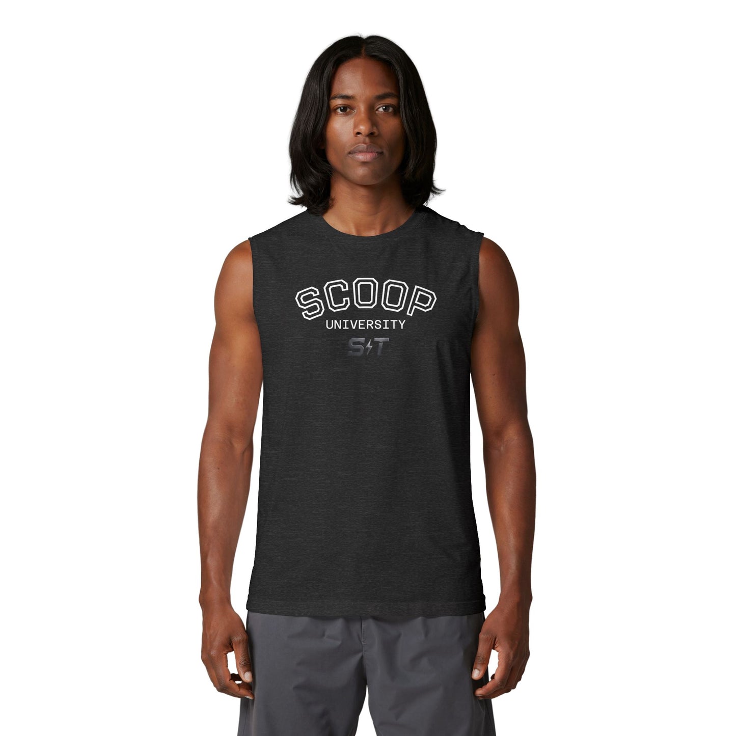 SCOOP University Muscle Tank — Retro Collegiate Athletic Tank Top