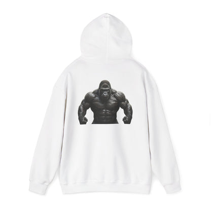 Gym Gorilla Hoodie — "Scoop It. Lift It. Love It." Motivational Fitness Sweatshirt