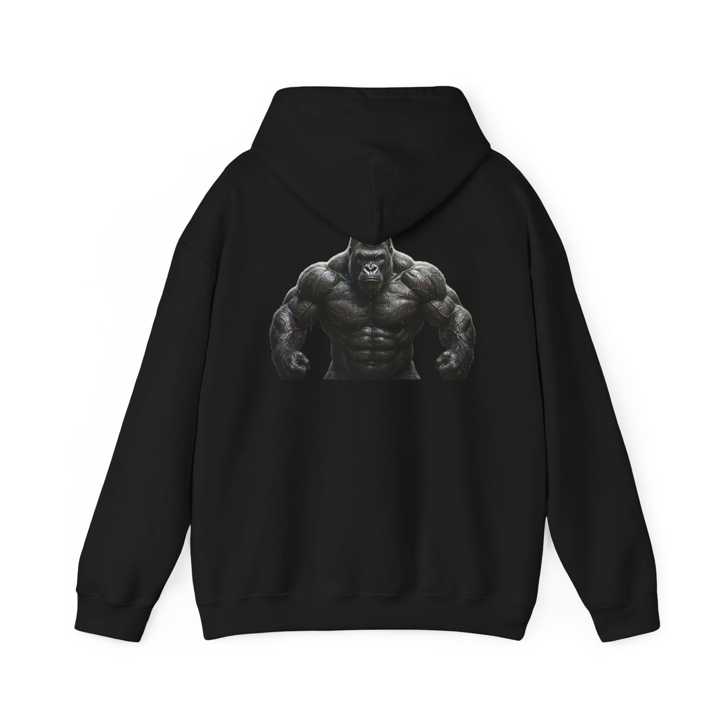 Gym Gorilla Hoodie — "Scoop It. Lift It. Love It." Motivational Fitness Sweatshirt