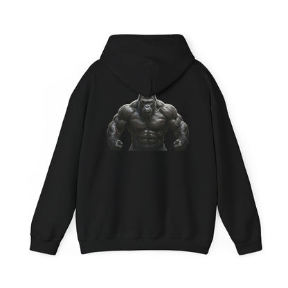 Gym Gorilla Hoodie — "Scoop It. Lift It. Love It." Motivational Fitness Sweatshirt