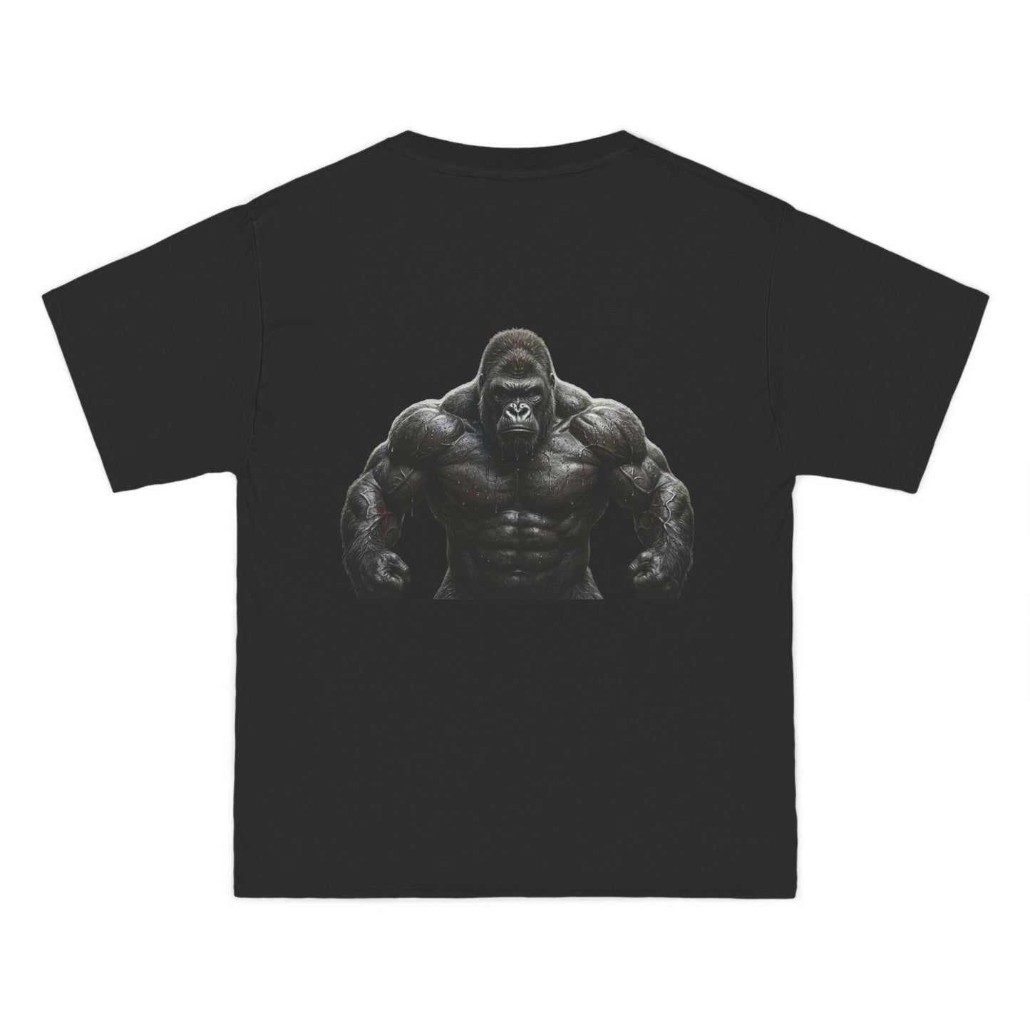 Gorilla Strength Graphic T-Shirt — “S.T. KEEP PUSHIN” Chest Logo